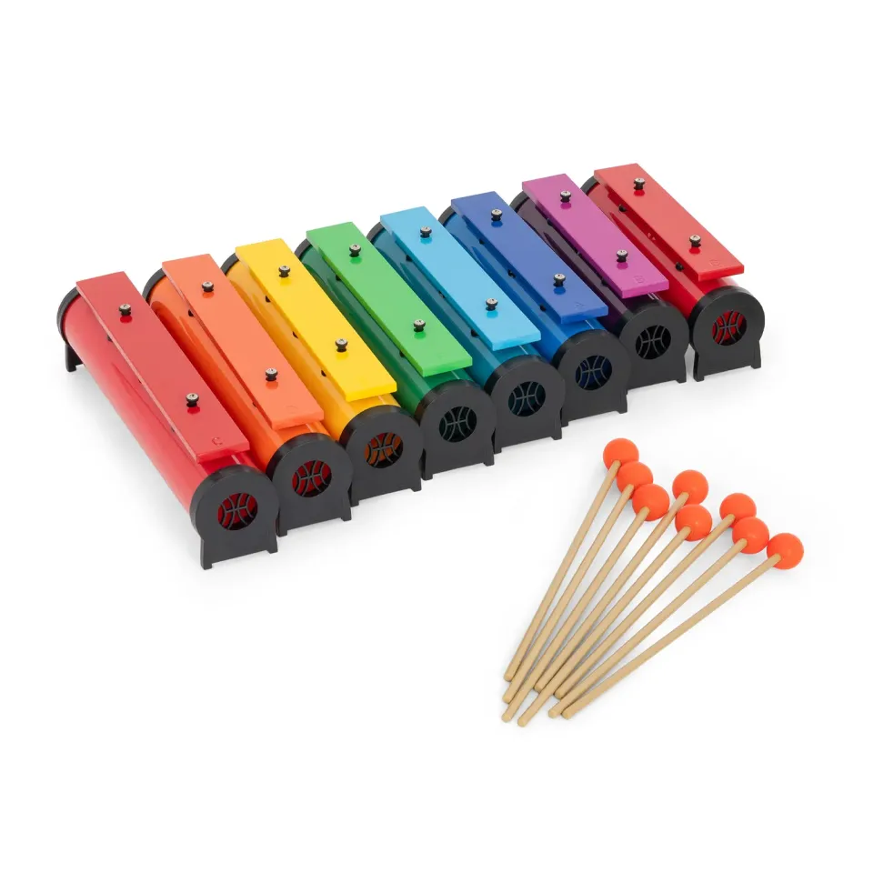 Percussion Plus klankstaven set 8-delig diatonisch kleur